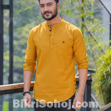 ১০০% অরিজিনাল Solid Color Half Sleeve Katua